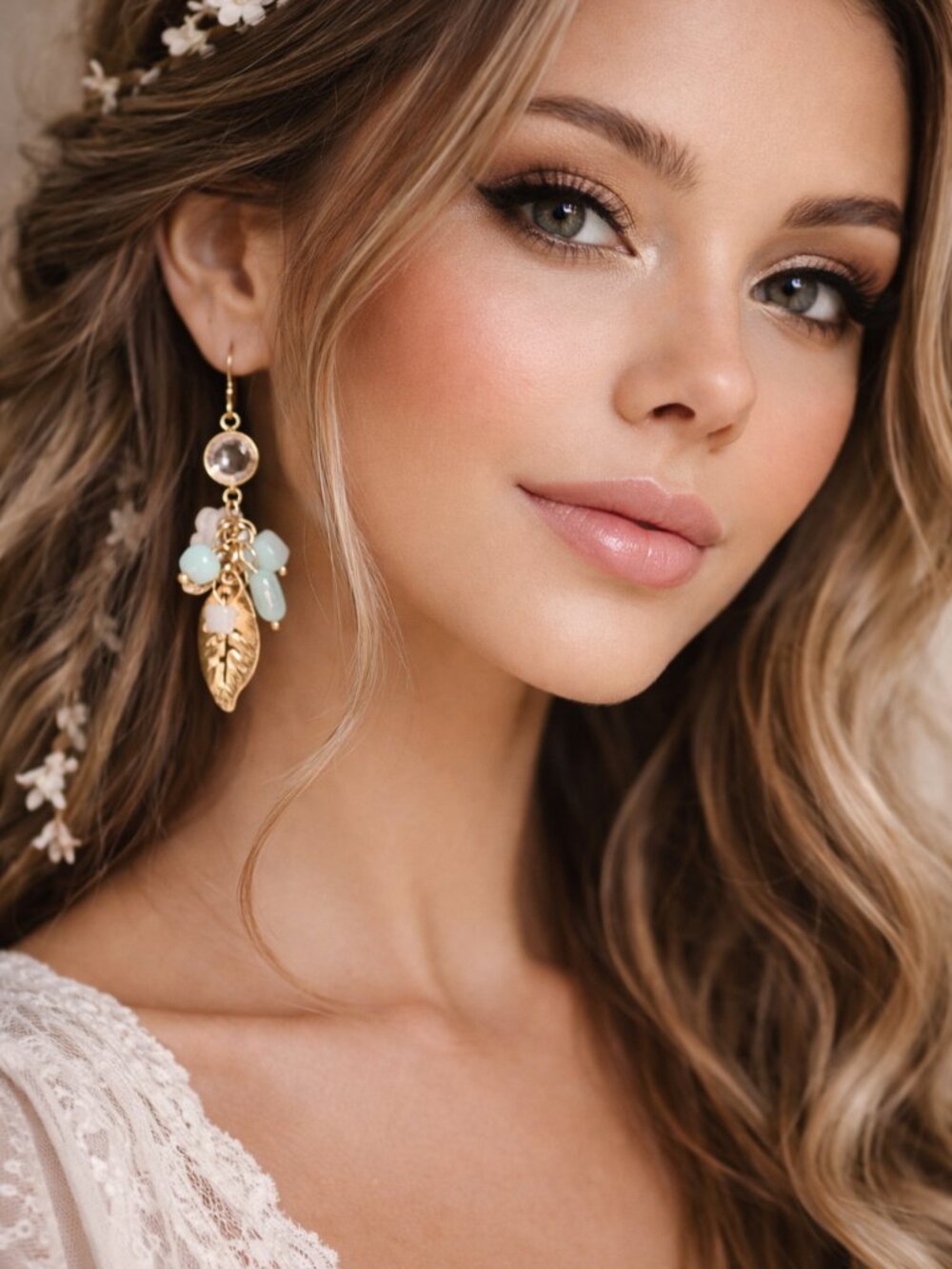 Ashley Steward Gold Tone Drop Earrings